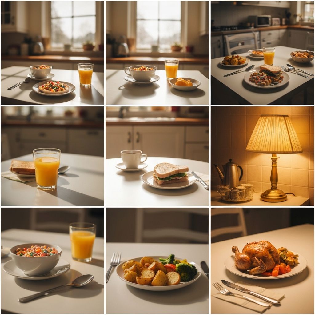 Mahlzeiten im Tagesablauf